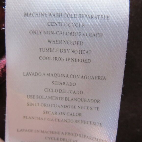 KUT From The Kloth Moto Jacket Faux Suede Burgundy Zip Size Medium - Picture 10 of 10